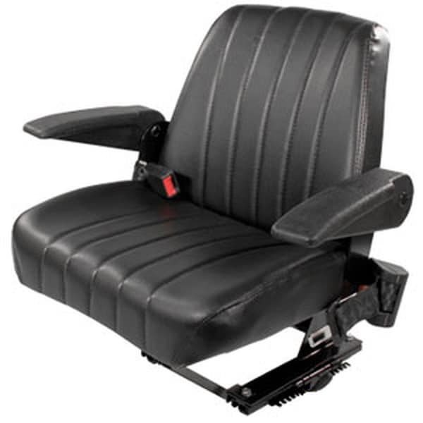 Black Vinyl Seat Assembly w/ Suspension